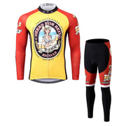 Thriller Rider Sports Vêtements de Vélo Homme Cyclisme Maillots Longue + Pantalon longue Combinaison(Cheer for Being)